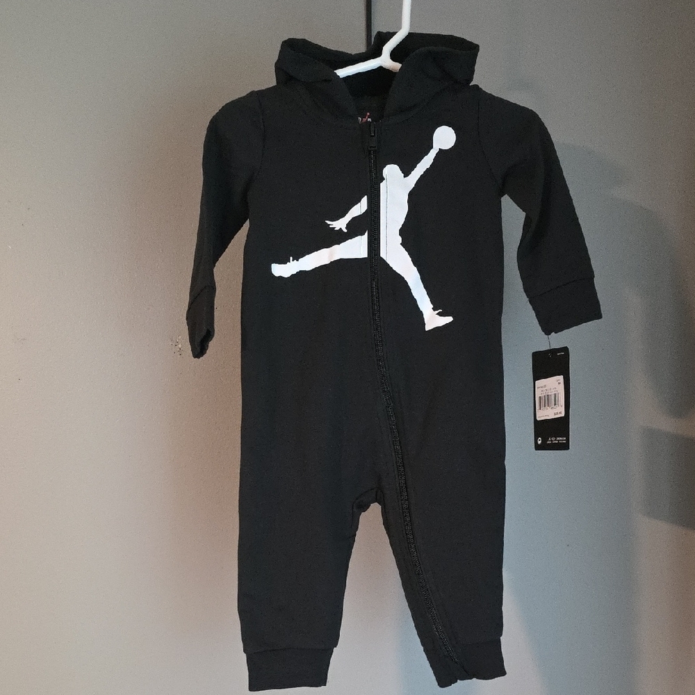 Jordan Black One Piece with Iconic Jumpman NWT 9M